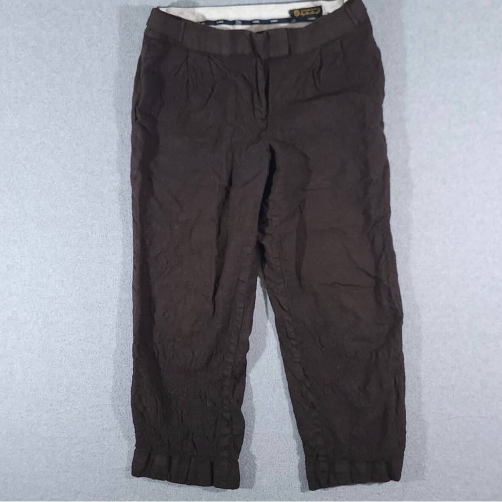 Loro Piana Saks Fifth Avenue Wool Silk Trousers Pants Womens 10 Classic 30x27